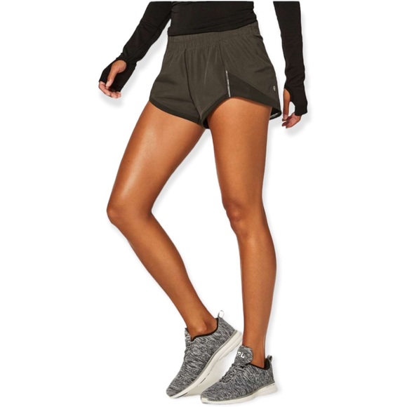 lululemon athletica Pants - Lululemon Miles Ahead Short 2.5" in Dark Olive Size 4